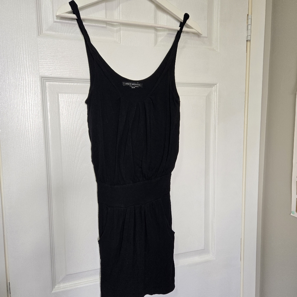 Urban Behavior Black Sheath Mini Dress Spaghetti Straps